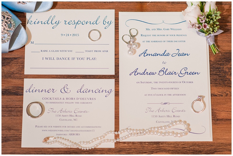 navy wedding invitations