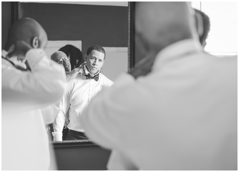 groom getting ready