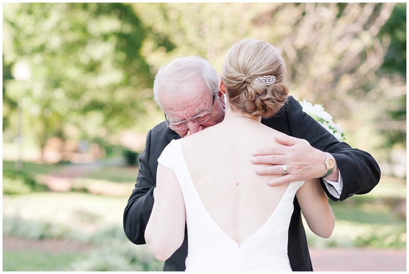 dad first look with bride