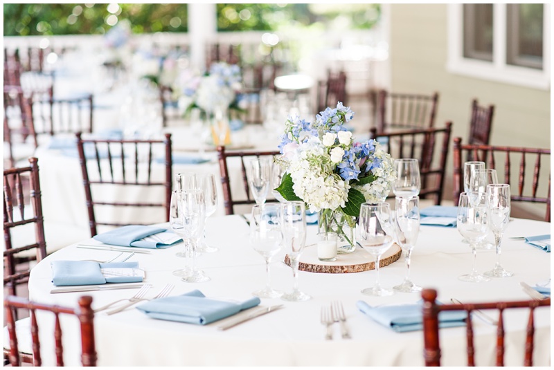 blue reception details