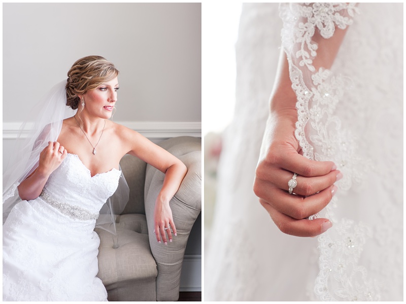 lace bridal details